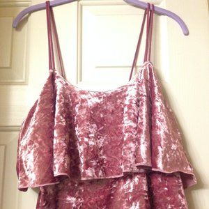 2-Tier Velveteen CropTop by Romeo & Juliet Couture